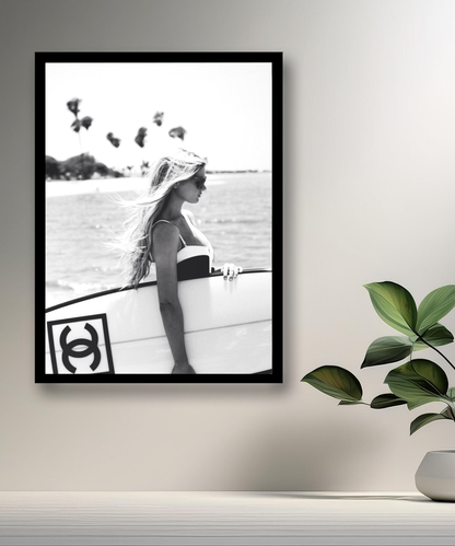 Cadre photo Chanel surf