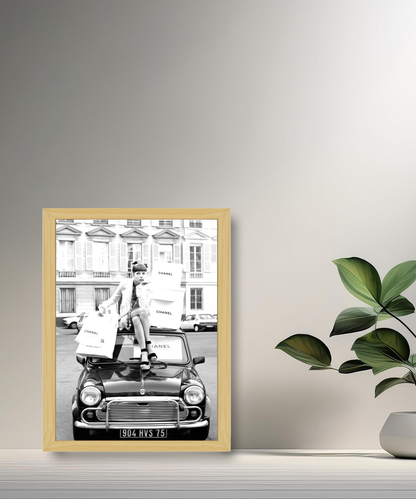 Cadre photo Chanel voiture