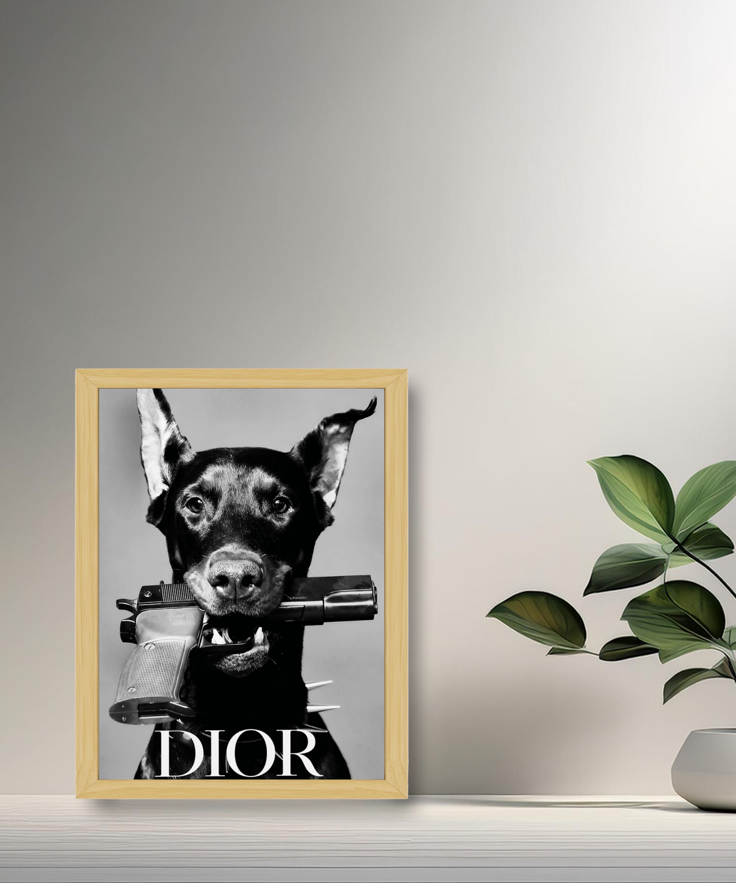 Cadre photo Chien Dior