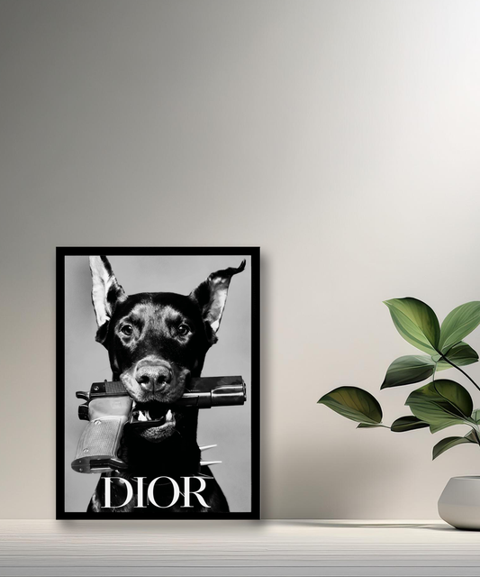 Cadre photo Chien Dior
