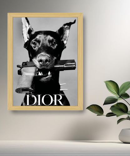 Cadre photo Chien Dior