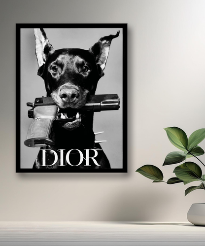 Cadre photo Chien Dior