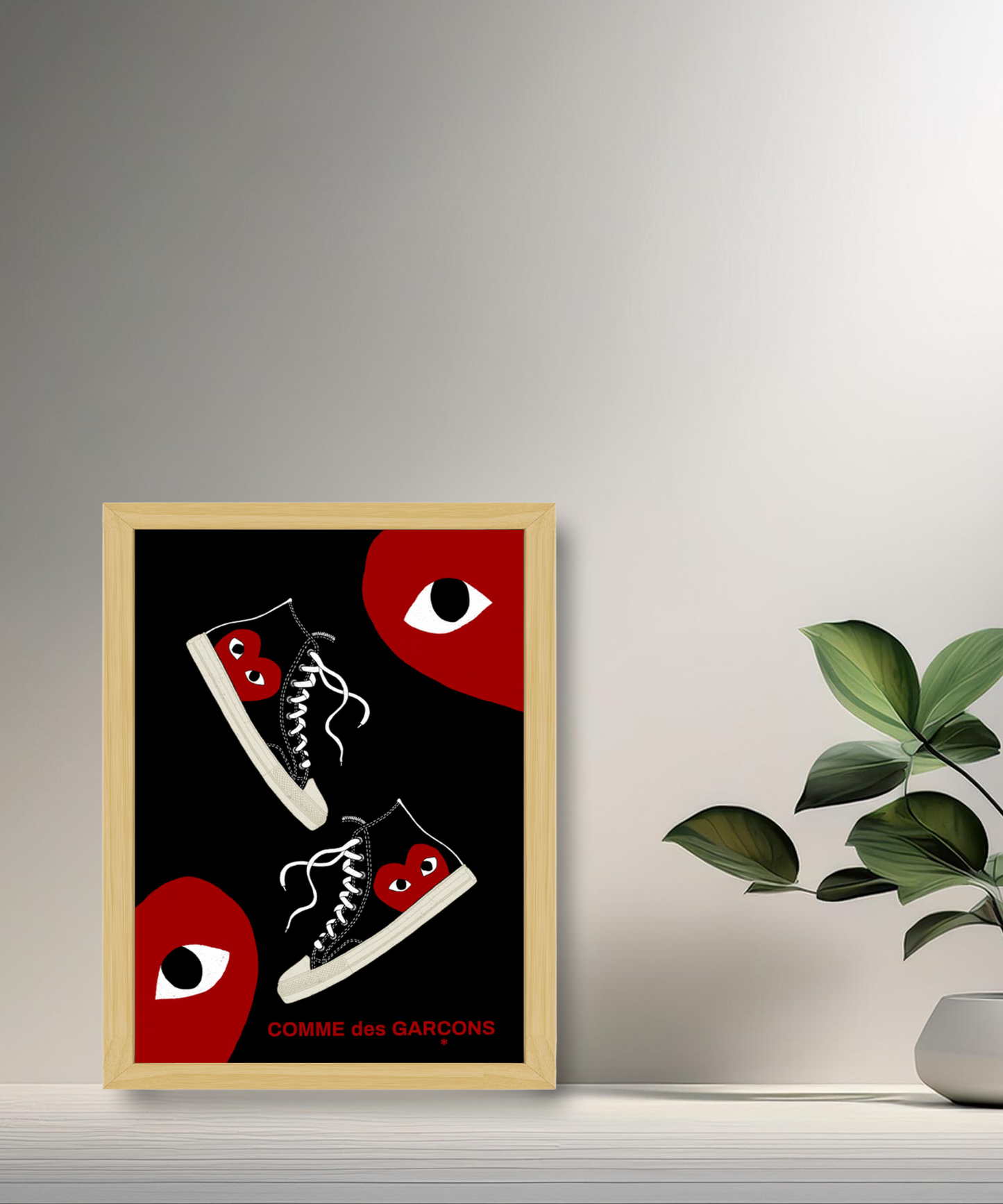 Cadre photo Comme Des Garçons converse