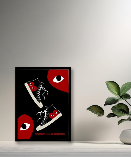 Cadre photo Comme Des Garçons converse