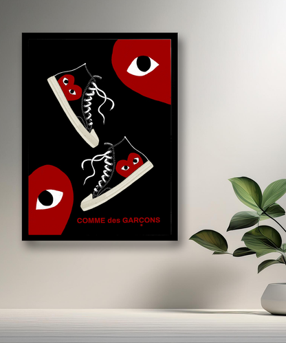 Cadre photo Comme Des Garçons converse