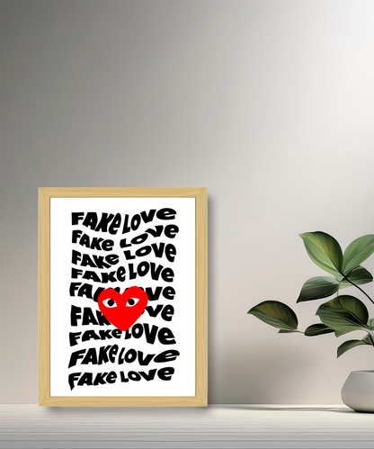 Cadre photo Comme Des Garçons Fake Love