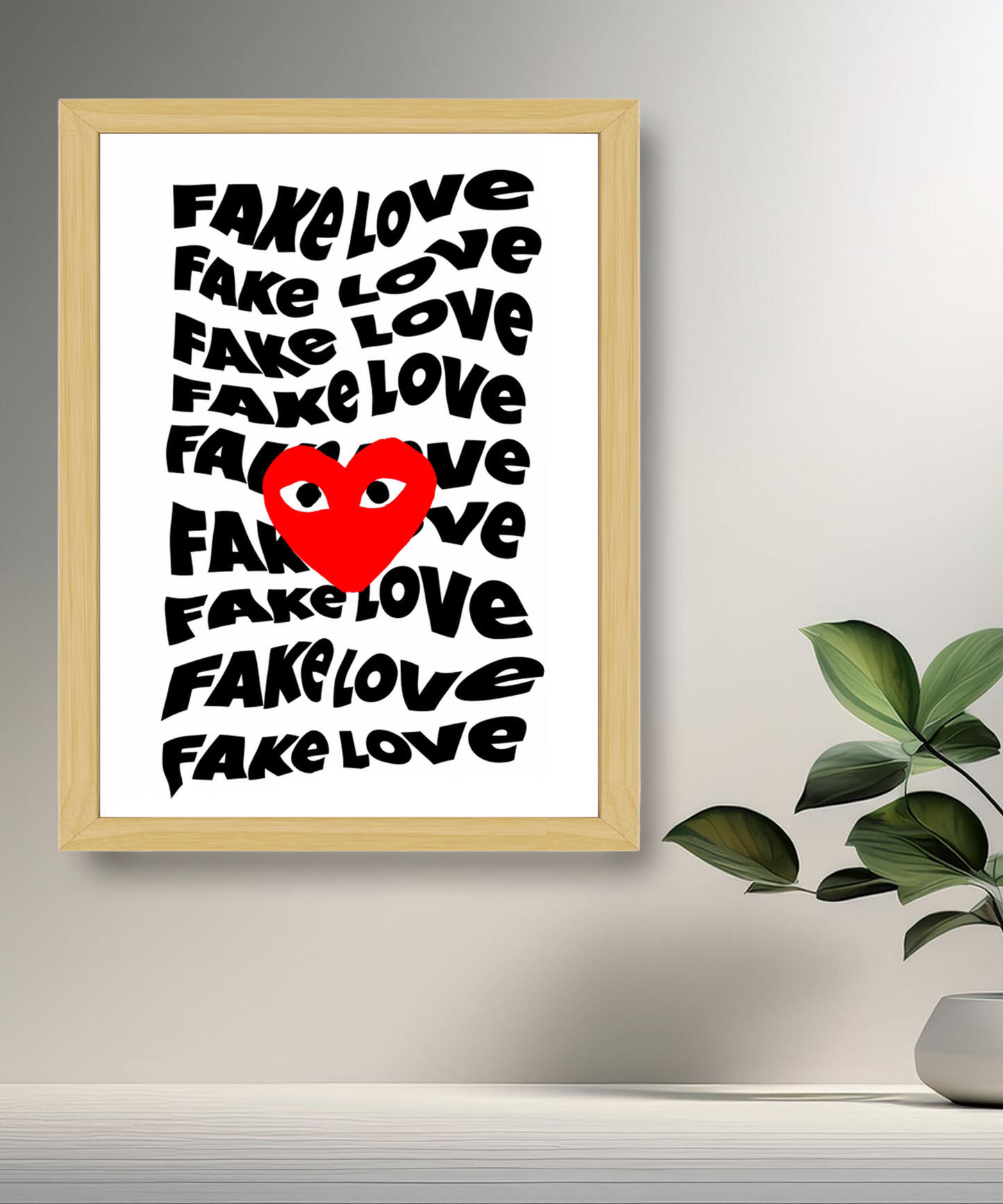 Cadre photo Comme Des Garçons Fake Love