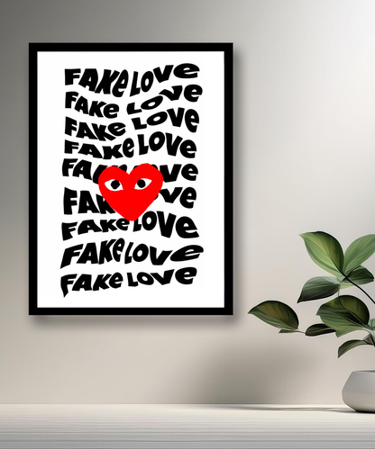 Cadre photo Comme Des Garçons Fake Love