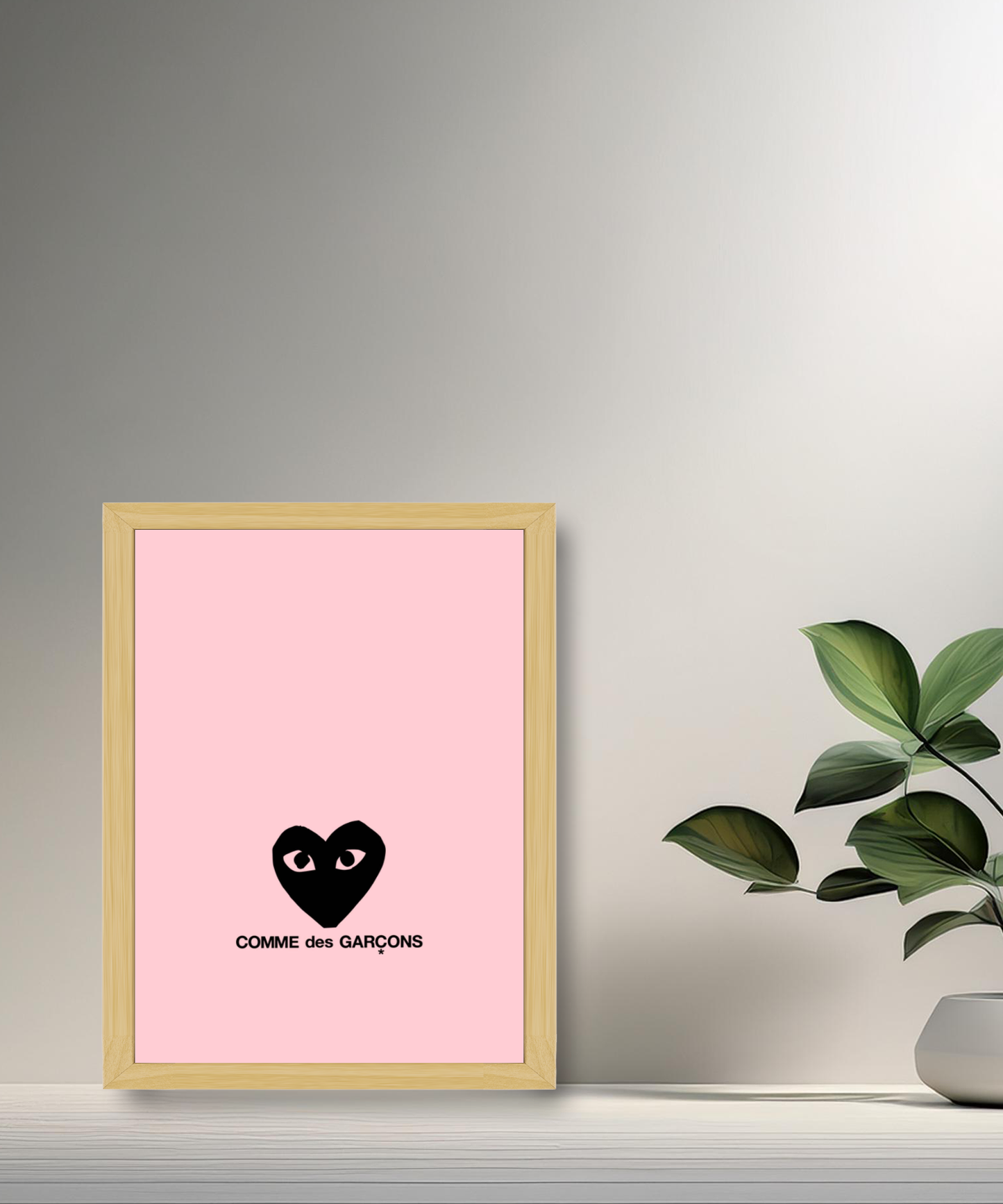 Cadre photo Comme Des Garçons coeur noir