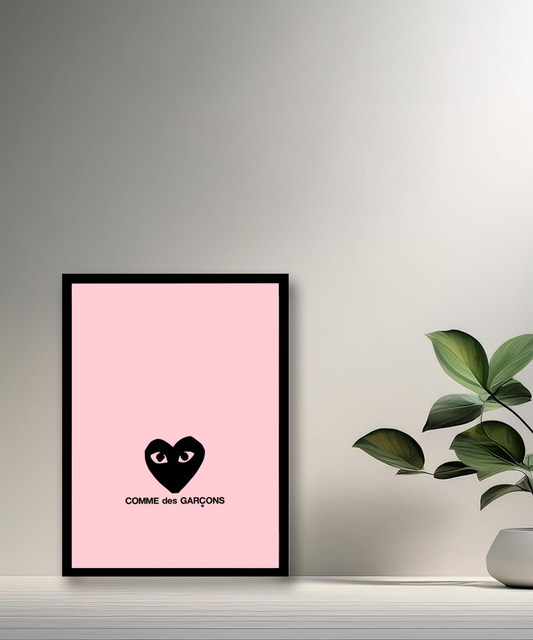 Cadre photo Comme Des Garçons coeur noir