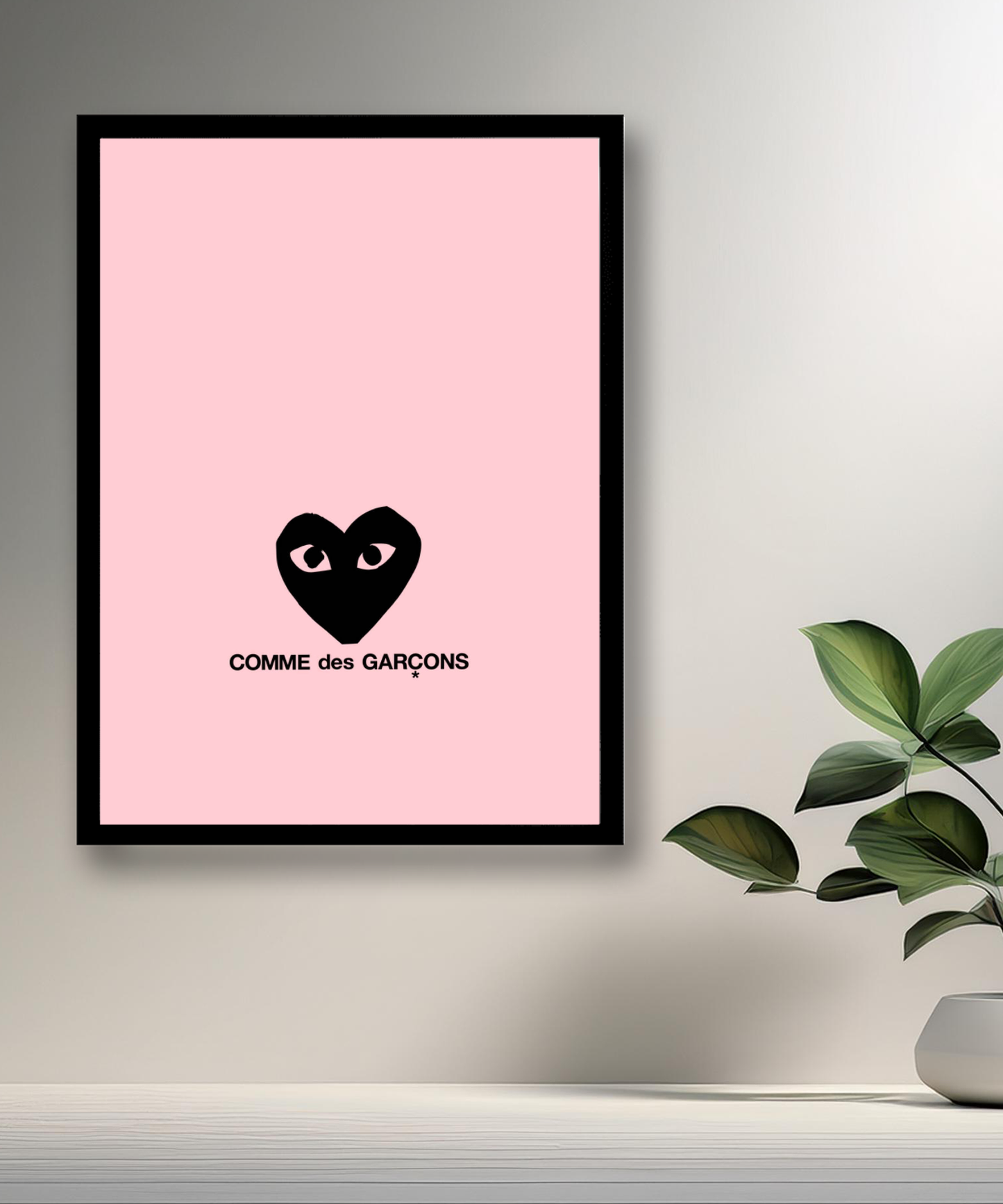 Cadre photo Comme Des Garçons coeur noir
