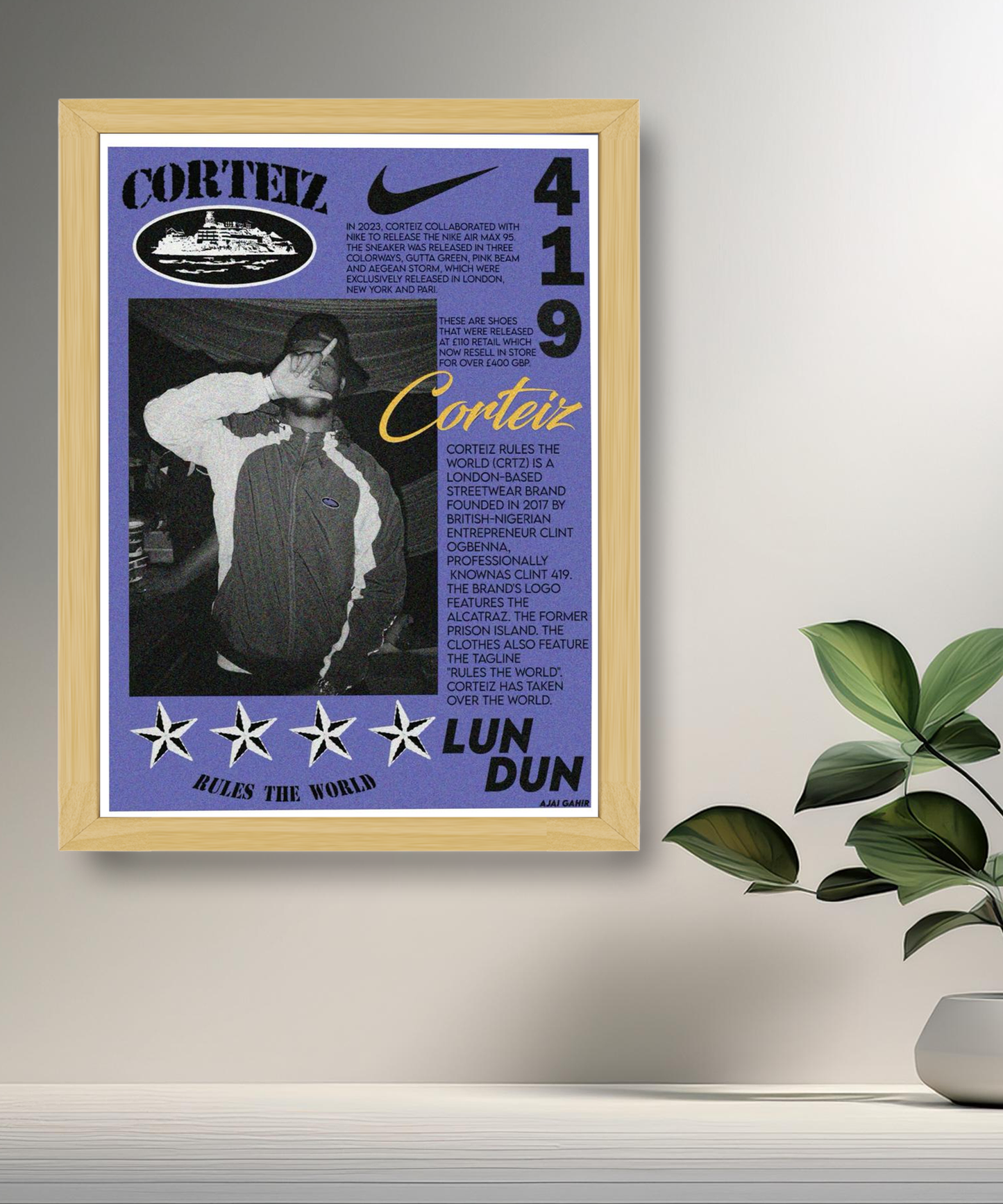 Cadre photo Corteiz Poster
