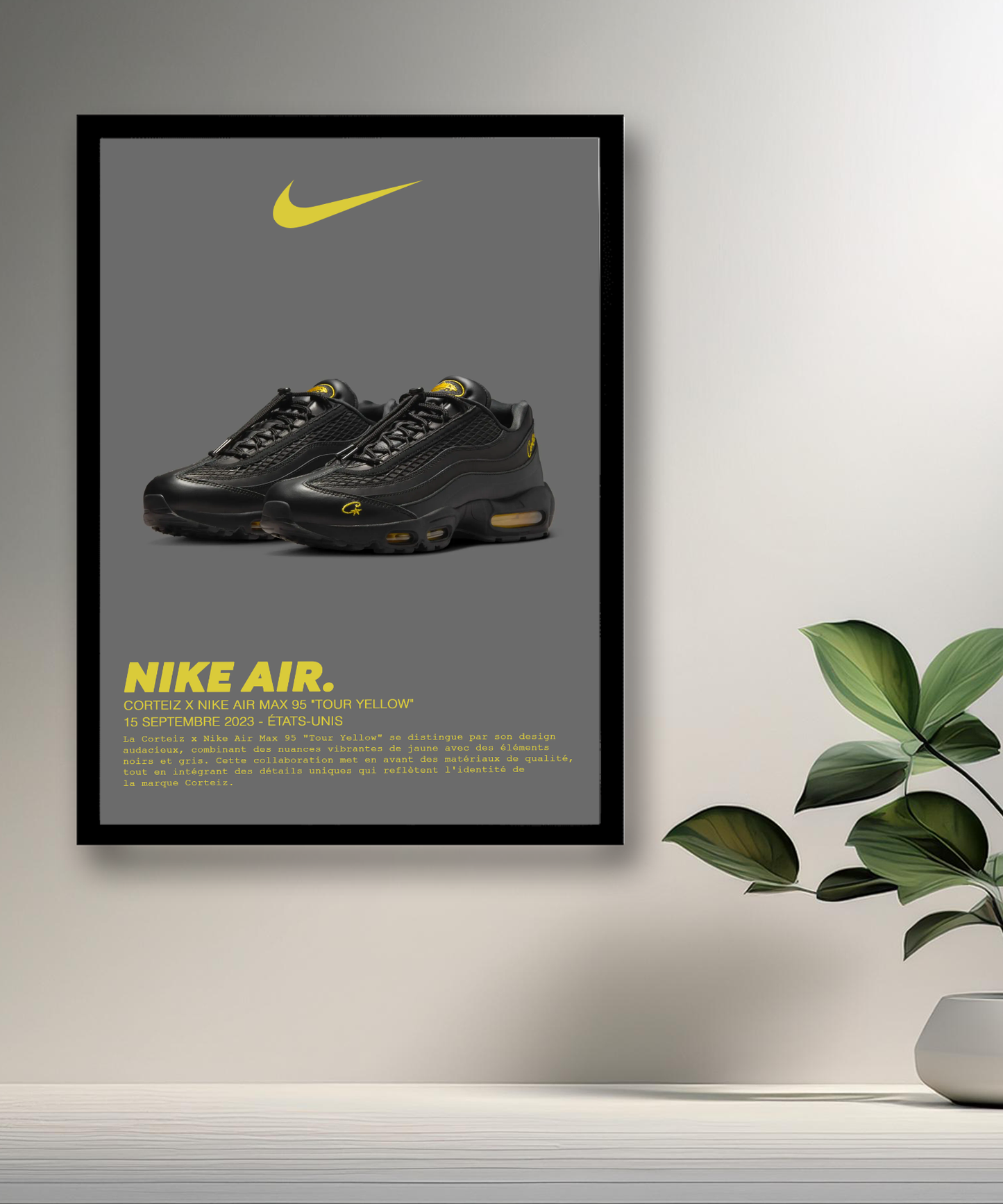Corteiz x Nike Air Max 95 Tour Gelber Fotorahmen 