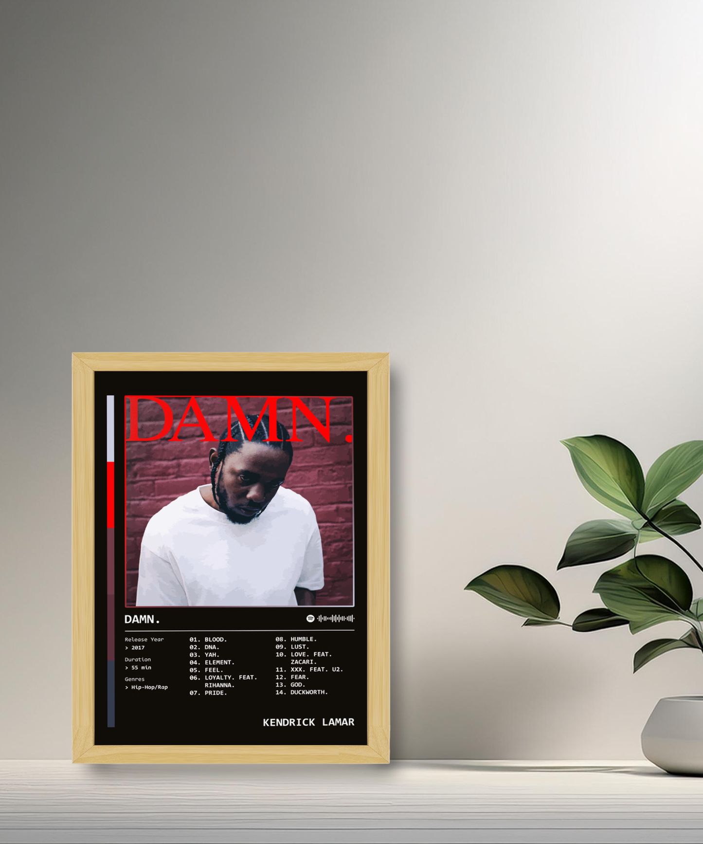 Cadre photo Kendrick Lamar Damn
