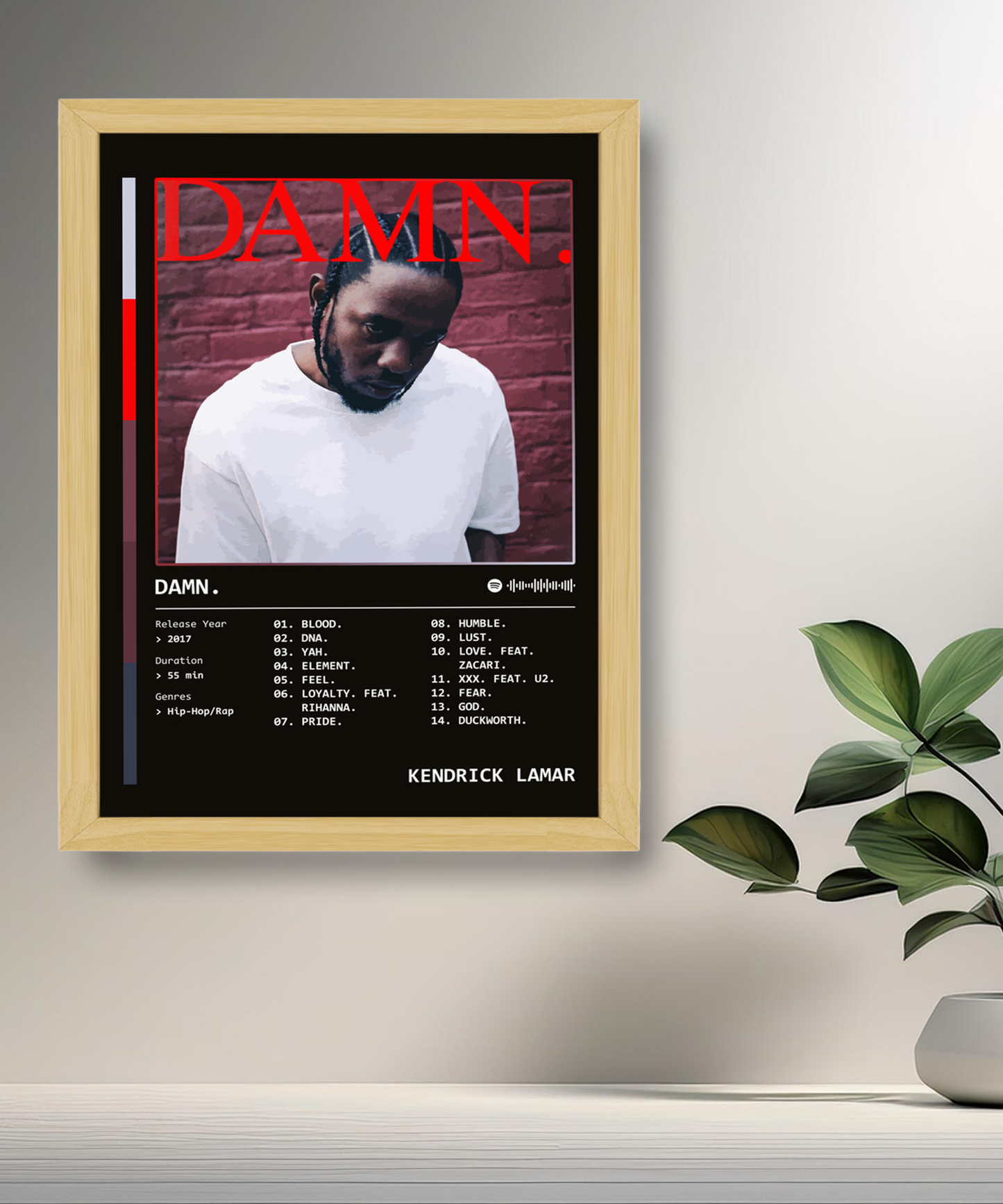 Cadre photo Kendrick Lamar Damn