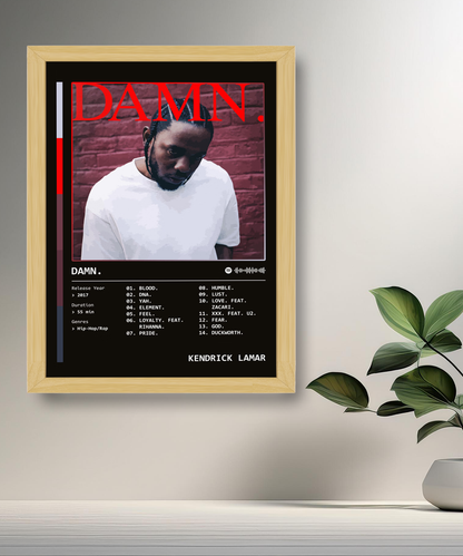 Cadre photo Kendrick Lamar Damn