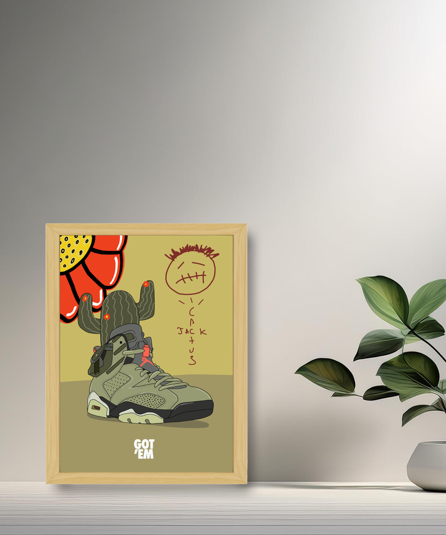 Cadre photo Air Jordan 4 Cactus Jack Got'Em