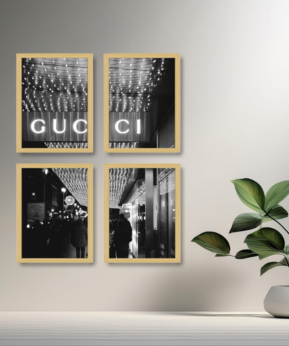 Poster encadré Gucci devanture magasin