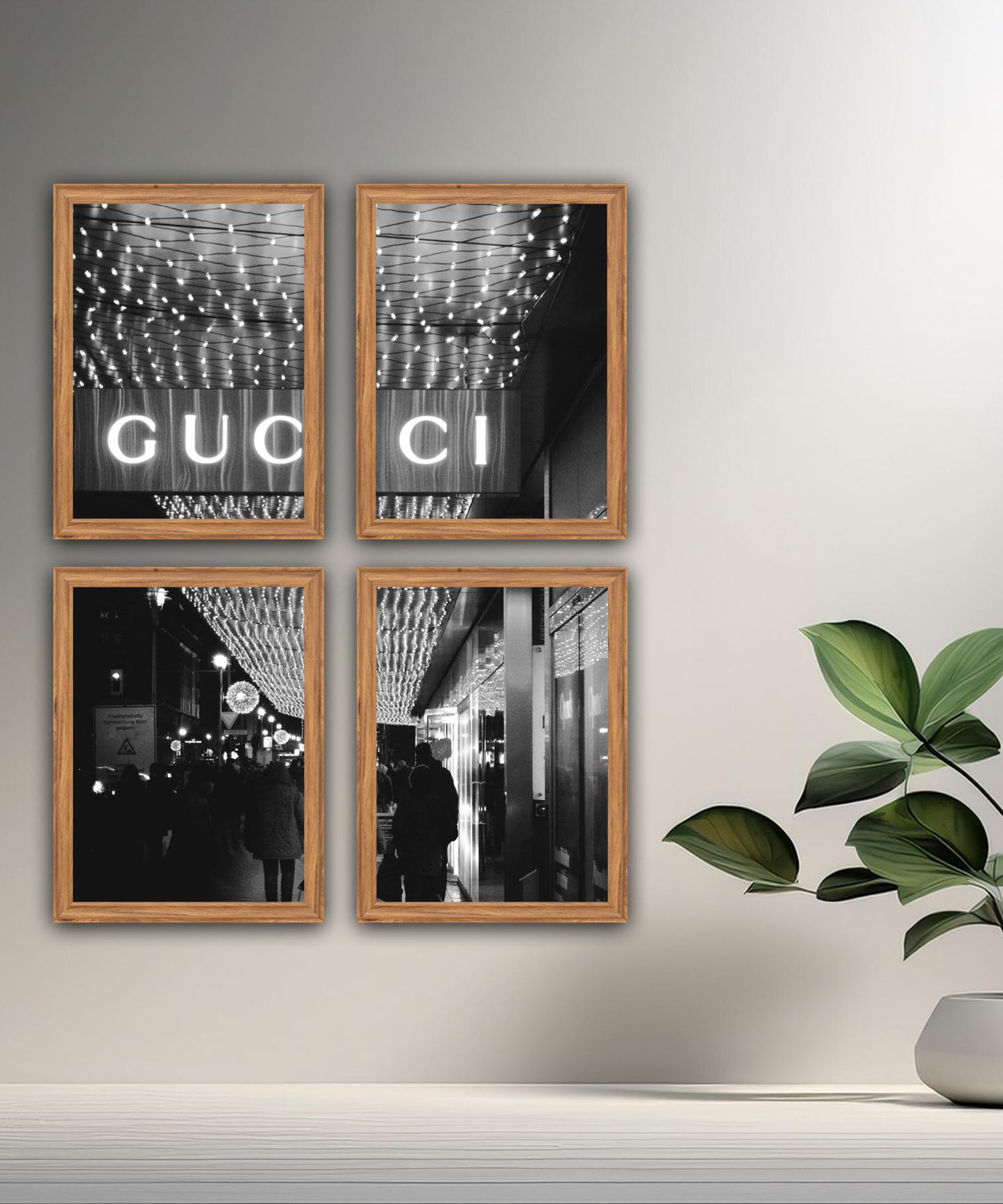 Poster encadré Gucci devanture magasin