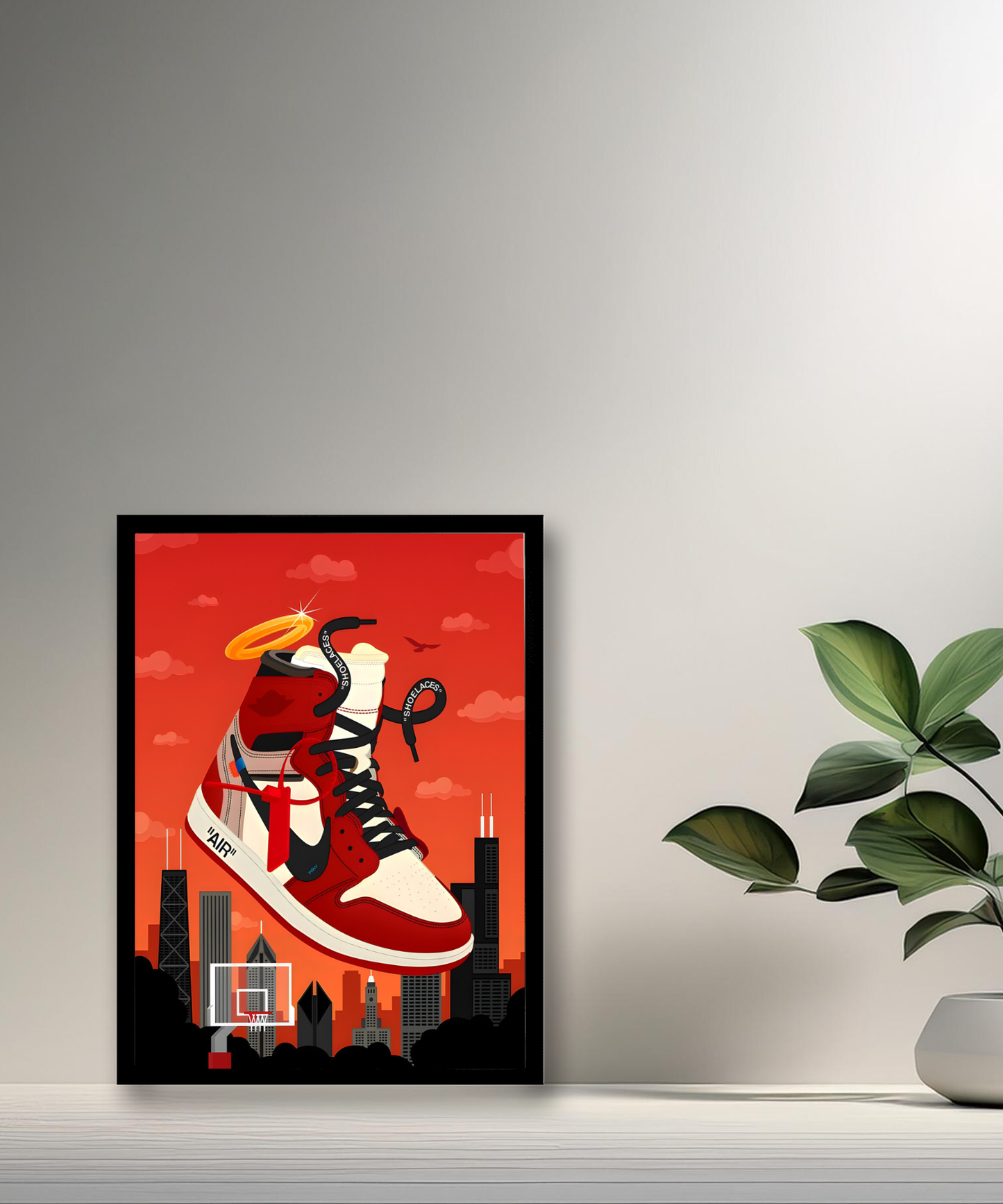 Cadre photo Air Jordan 1 Chicago x Off-White
