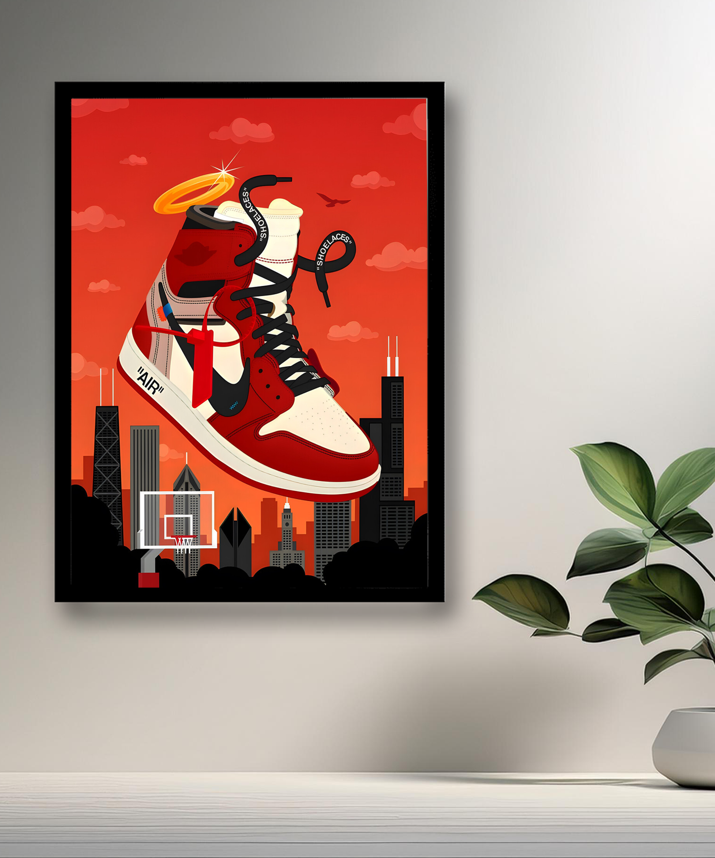 Cadre photo Air Jordan 1 Chicago x Off-White