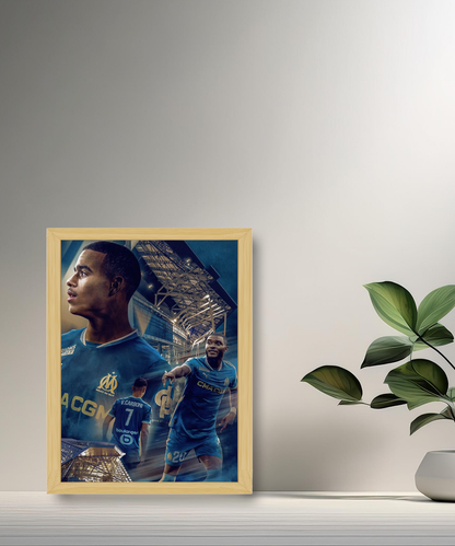 Cadre photo Olympique de Marseille Illustration