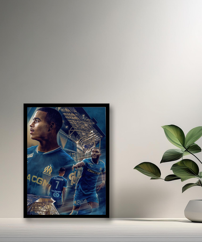 Cadre photo Olympique de Marseille Illustration