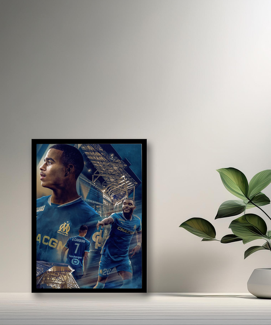 Cadre photo Olympique de Marseille Illustration