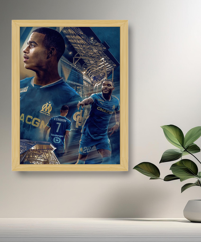 Cadre photo Olympique de Marseille Illustration