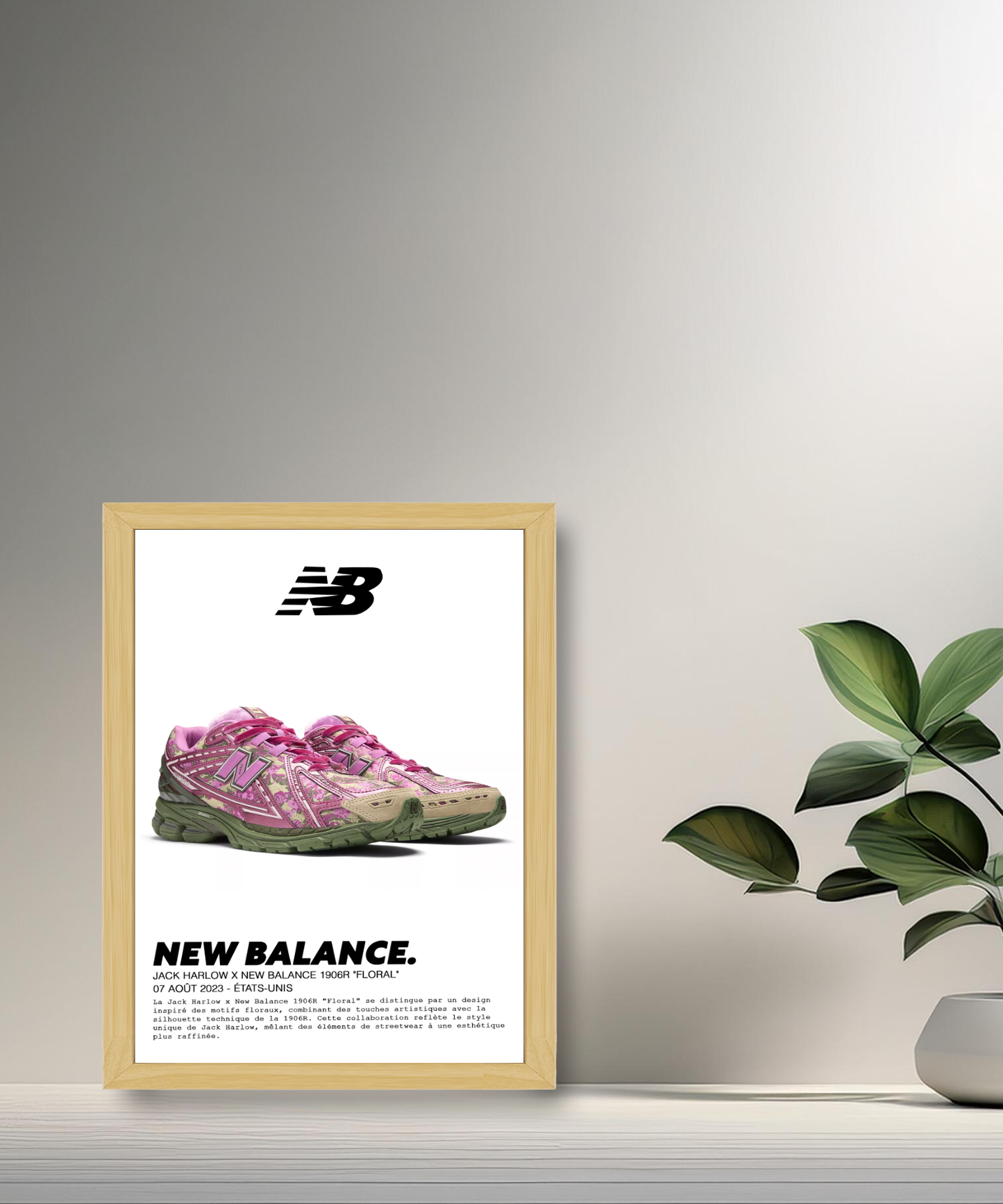 Jack Harlow x New Balance 1906R Blumen-Fotorahmen 