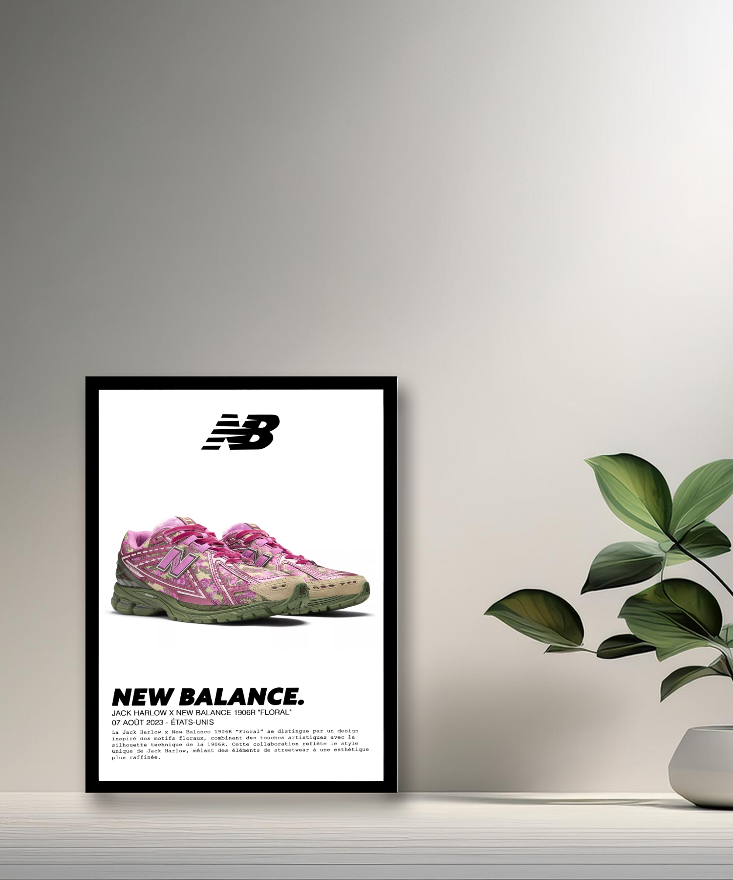 Cadre photo Jack Harlow x New Balance 1906R Floral