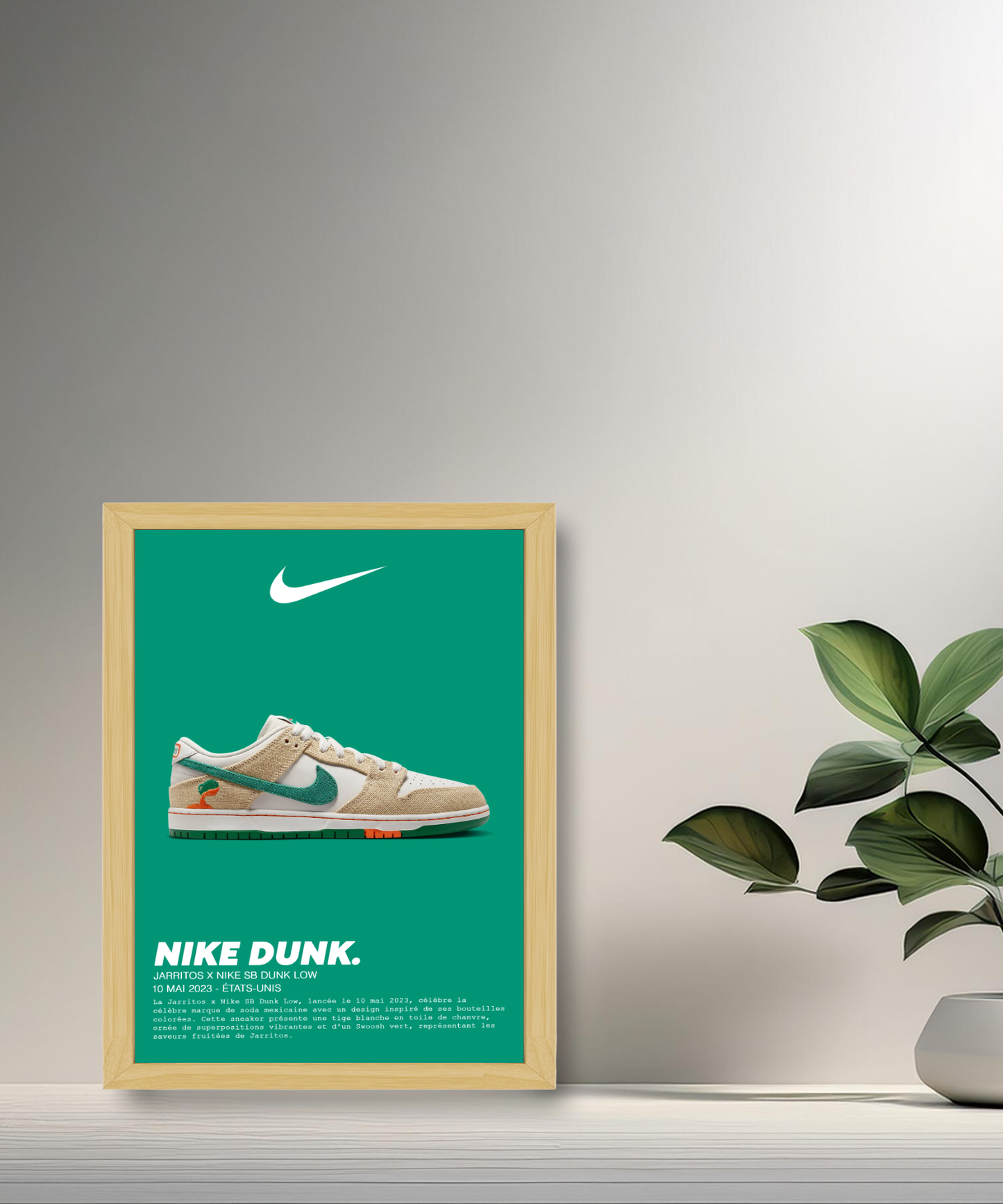 Nike SB Dunk Low x Jarritos Fotorahmen