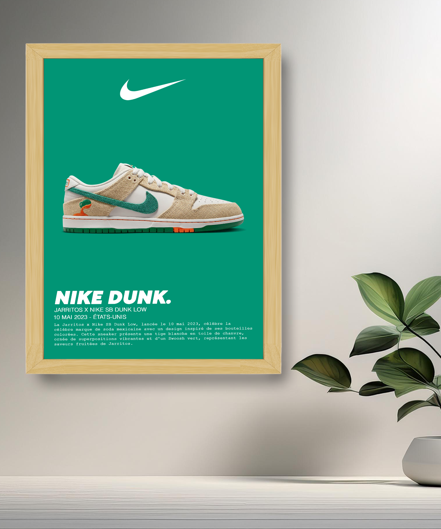 Cadre photo Nike SB Dunk Low x Jarritos