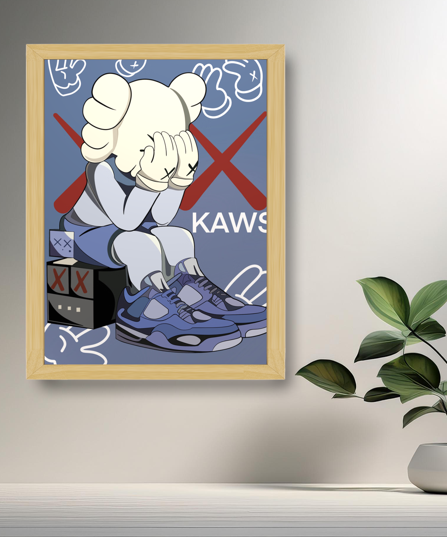 Cadre photo Kaws Jordan