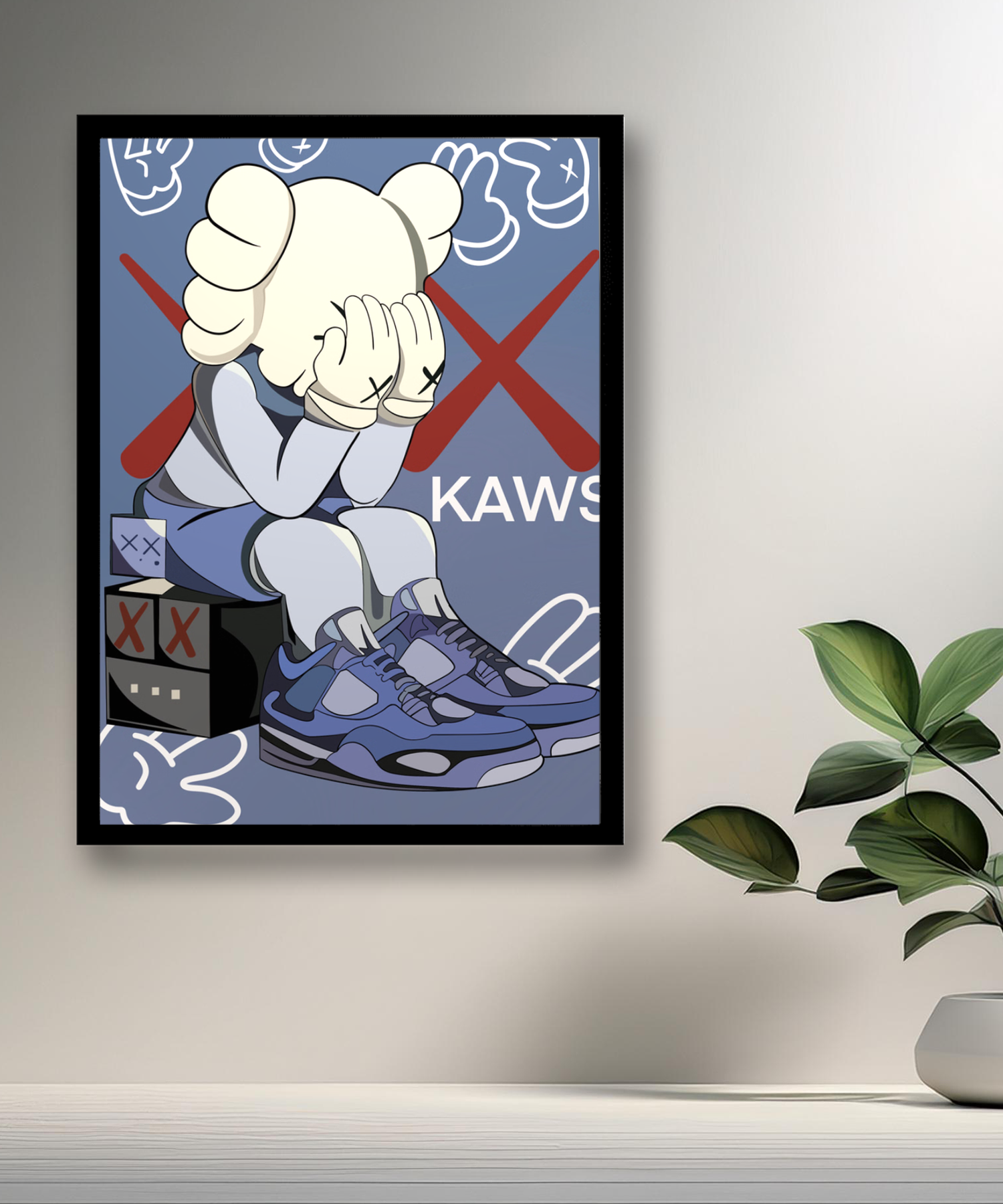 Cadre photo Kaws Jordan