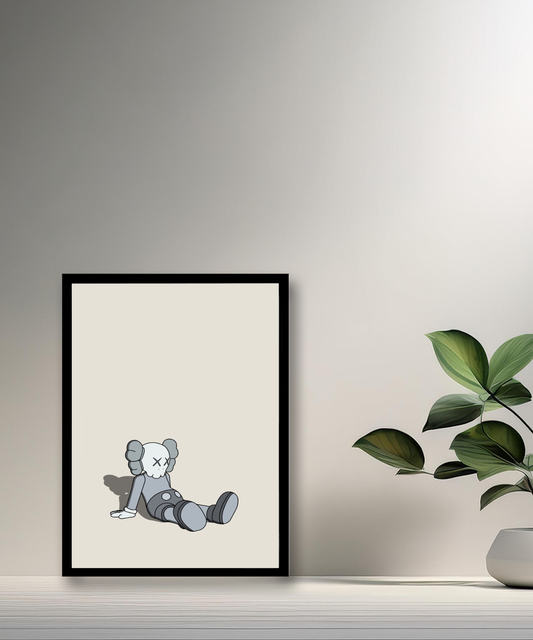 Poster Kaws assis