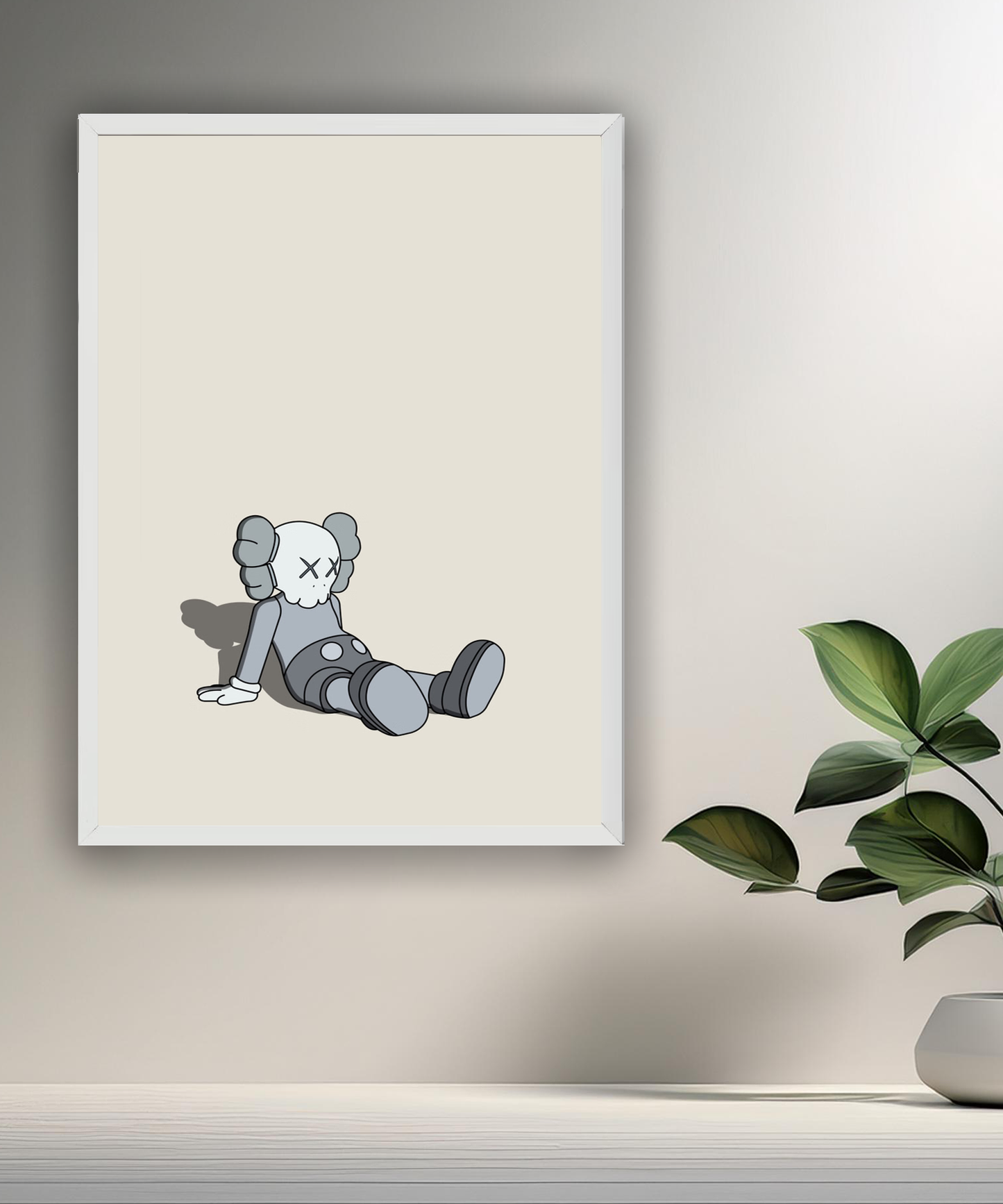 Poster Kaws assis