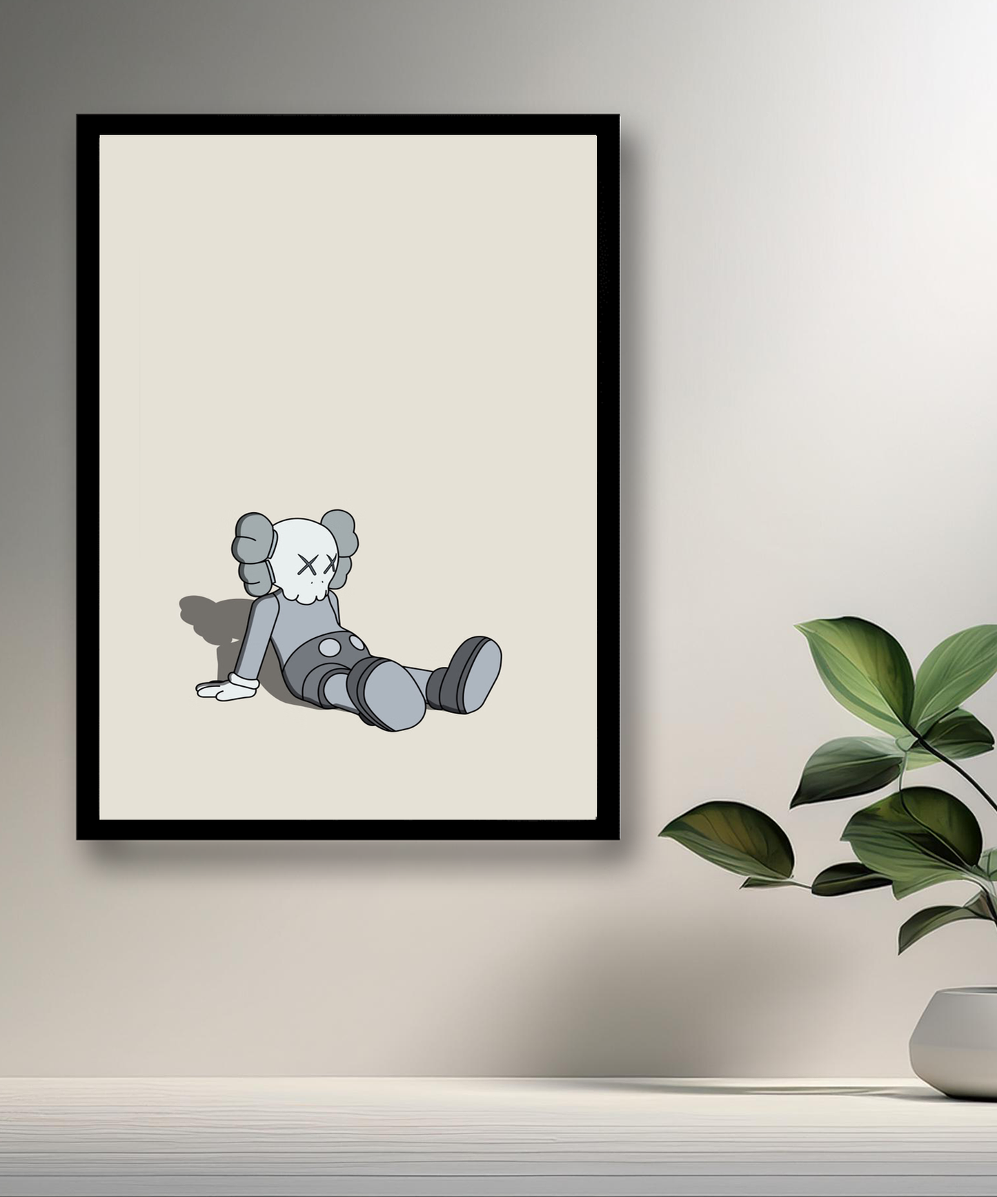 Poster Kaws assis