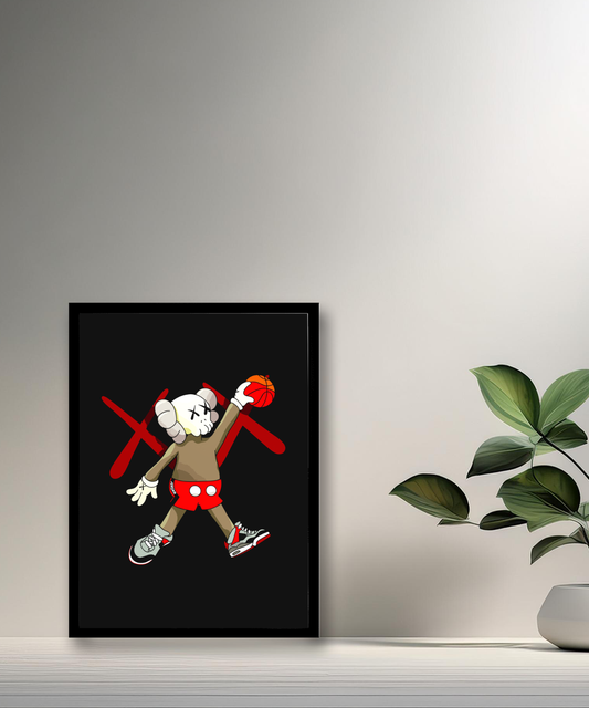 Cadre photo Kaws Basketball