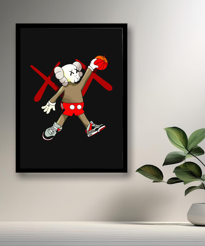 Cadre photo Kaws Basketball