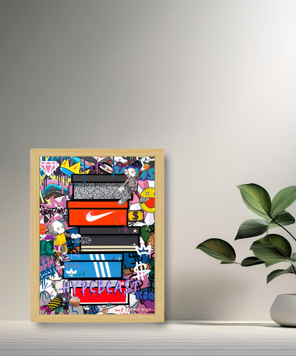 Cadre photo Boîtes de sneakers