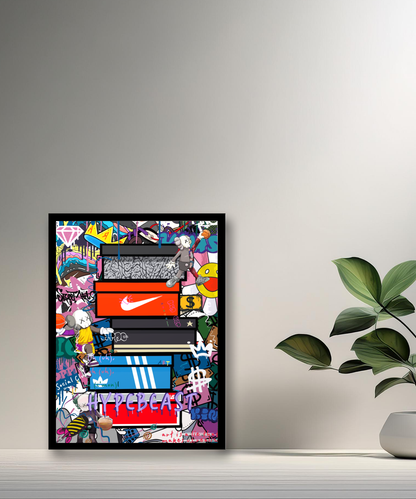 Cadre photo Boîtes de sneakers