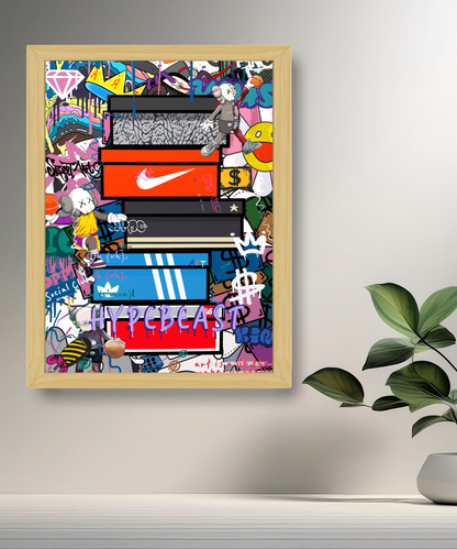 Cadre photo Boîtes de sneakers