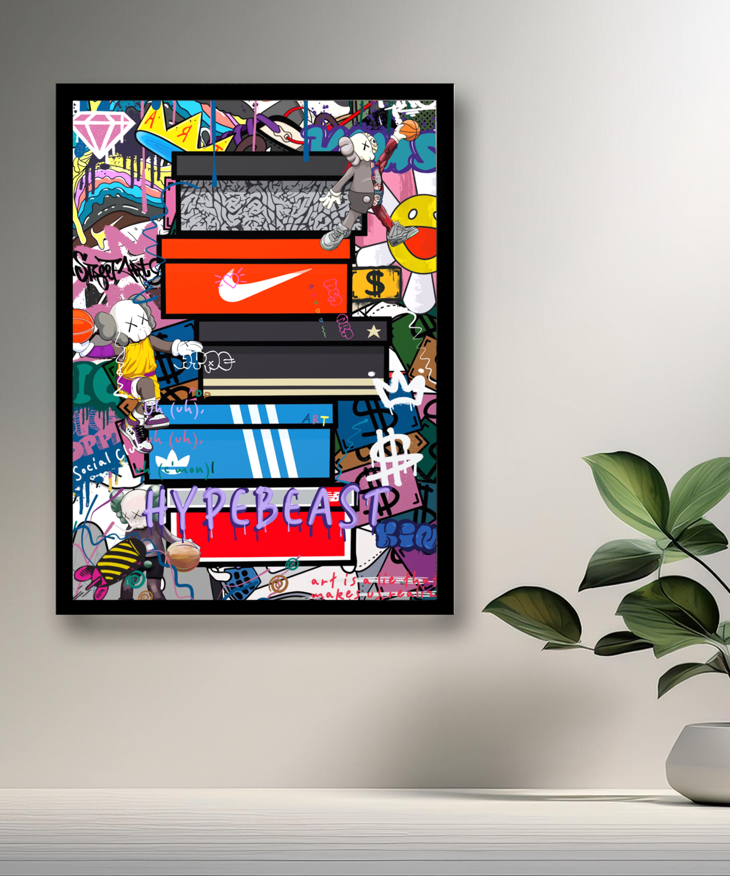 Cadre photo Boîtes de sneakers