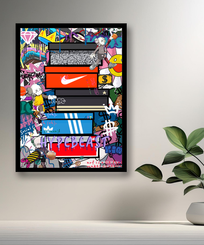 Cadre photo Boîtes de sneakers