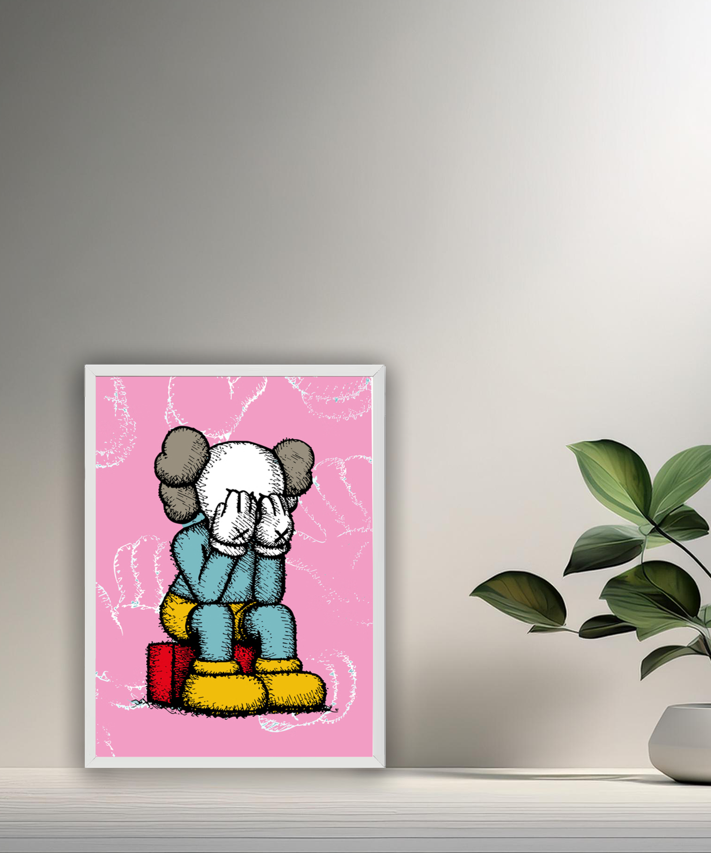 Poster Kaws pixel