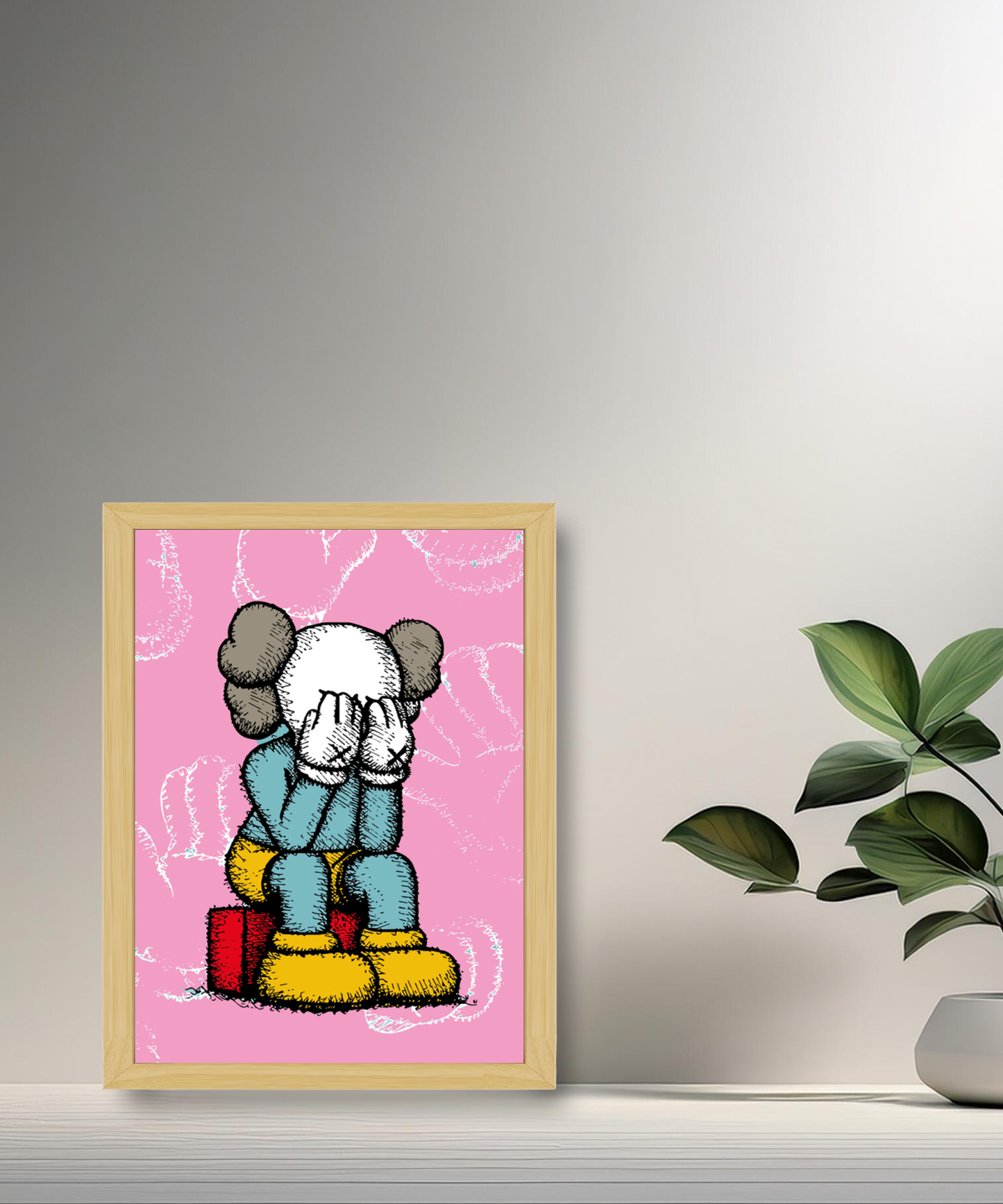 Poster Kaws pixel