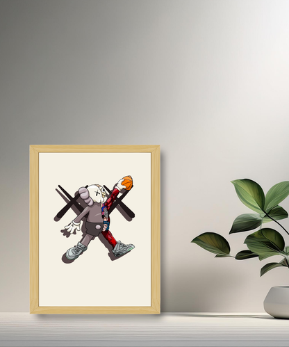 Poster Kaws football américain