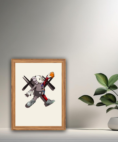 Poster Kaws football américain