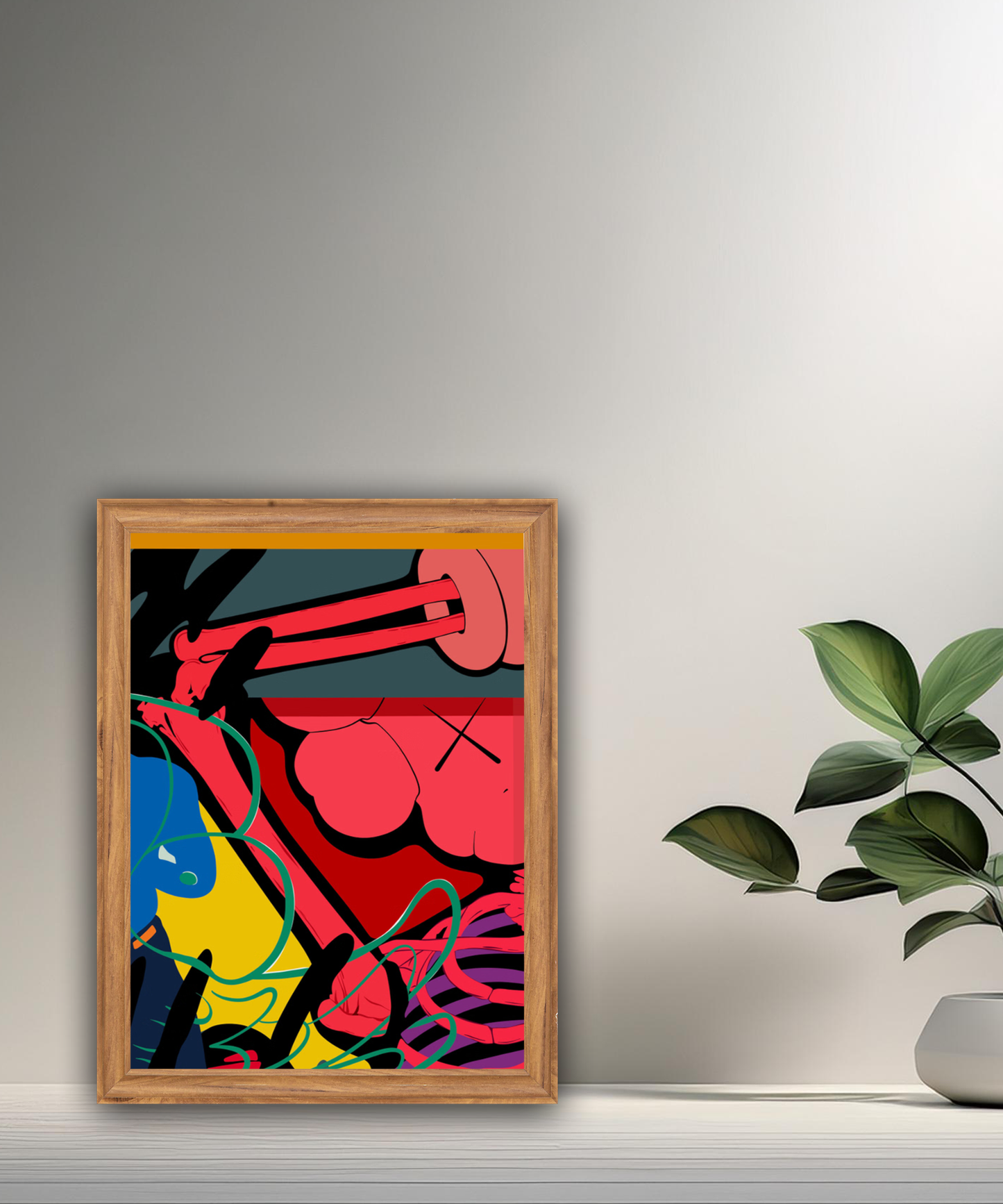 Poster Kaws illustration